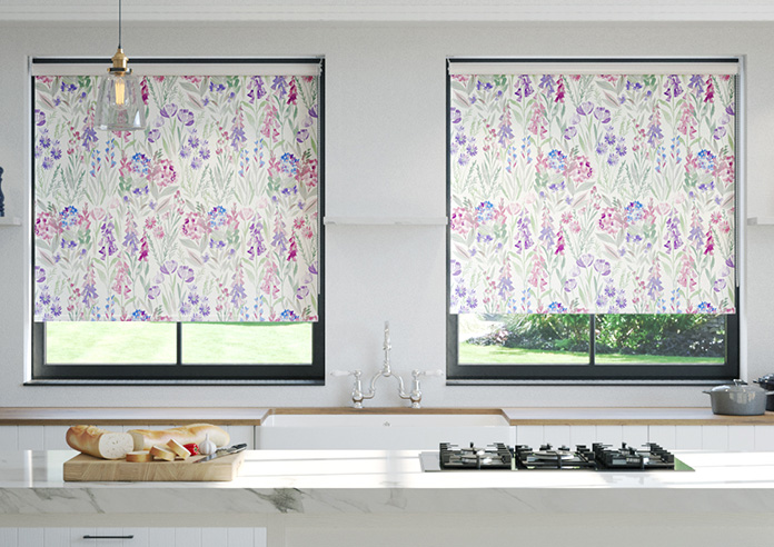 Foxglove Field, Summer Day - Twist&Fit Roller Blind - Image 3